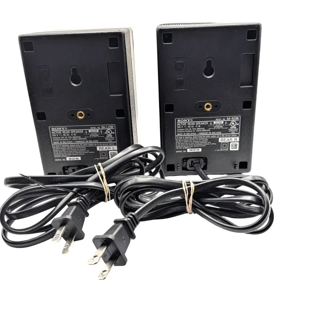 SONY SA-Z9R Wireless Rear Speakers SA-LZ9R SA-RZ9R Pair HT-Z9F 50W Black Audio
